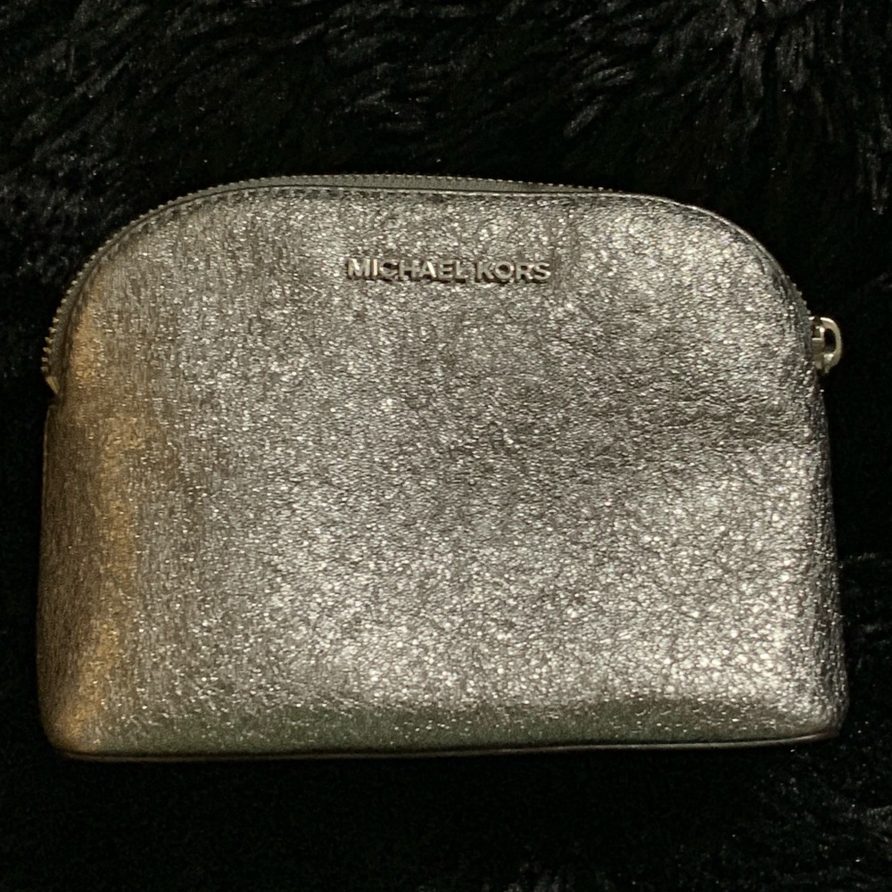 Michael Kors Metallic Cosmetic Bag
